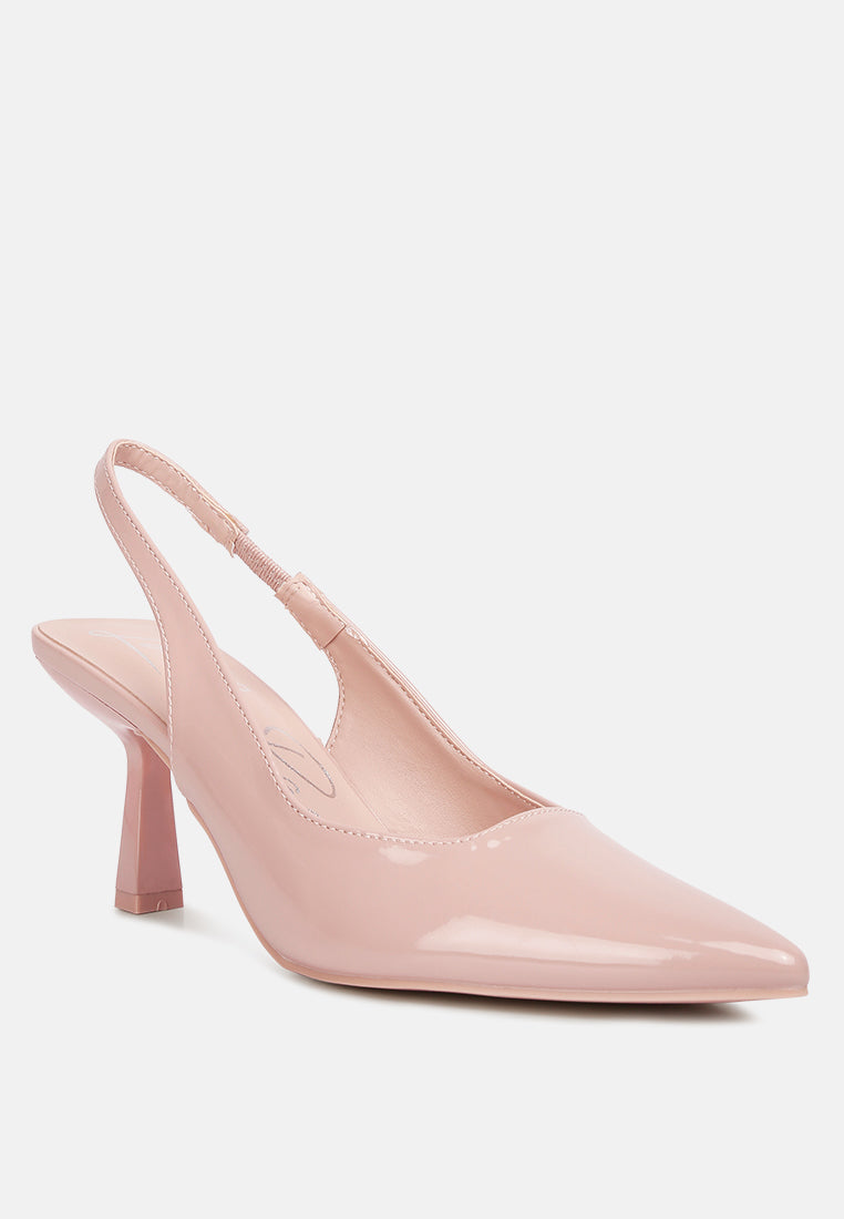 women pointed toe kitten heel sandals#color_blush