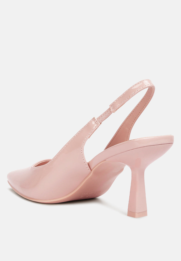 women pointed toe kitten heel sandals#color_blush