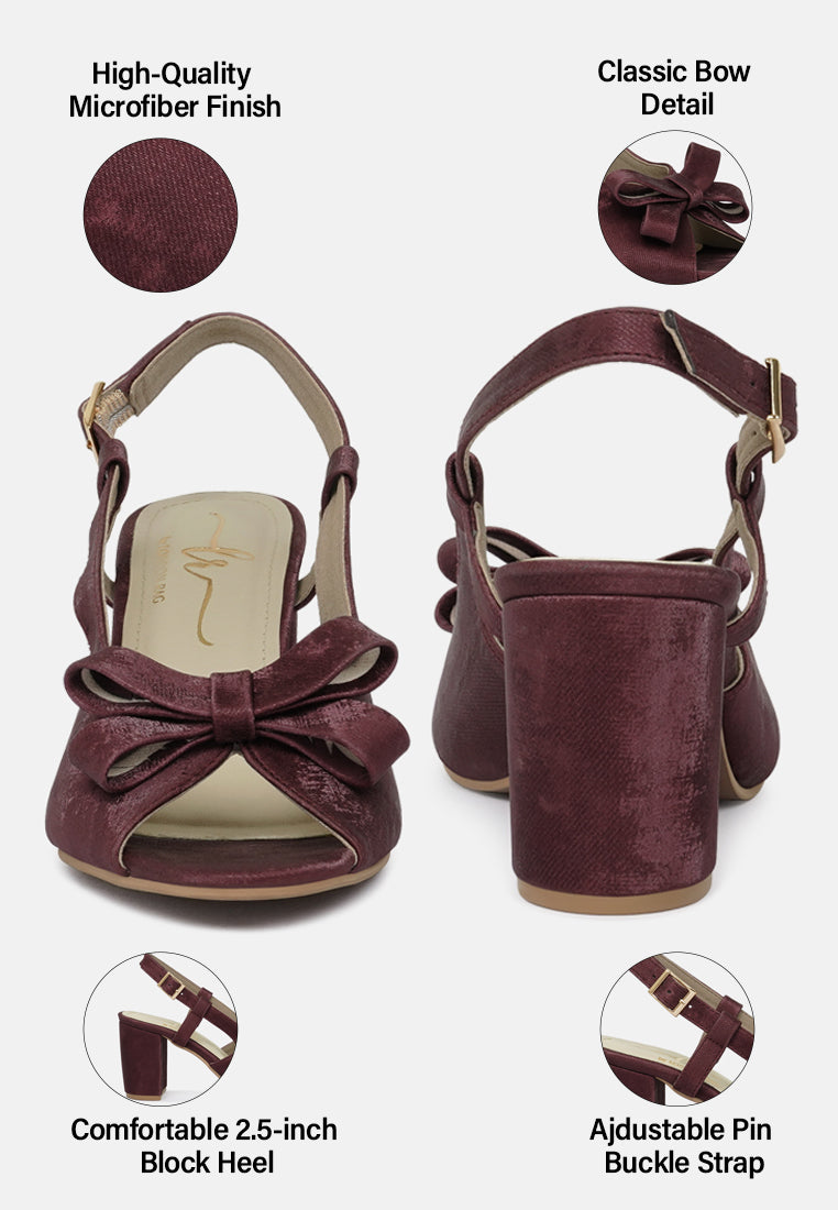 women the bow affair microfiber sandals#color_burgundy