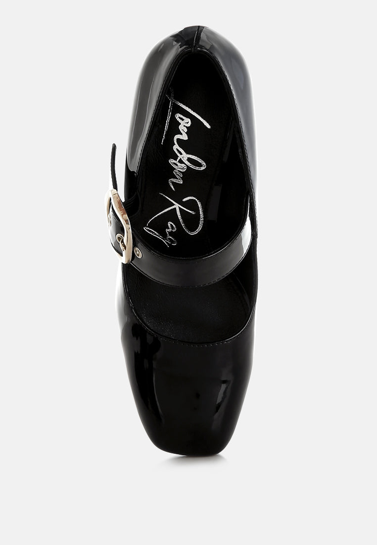 women block heel mary jane sandals#color_black