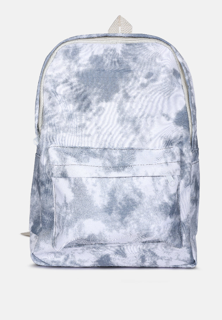 printed casual backpack#color_grey