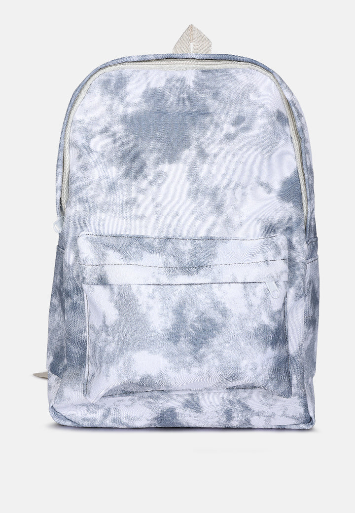 printed casual backpack#color_grey
