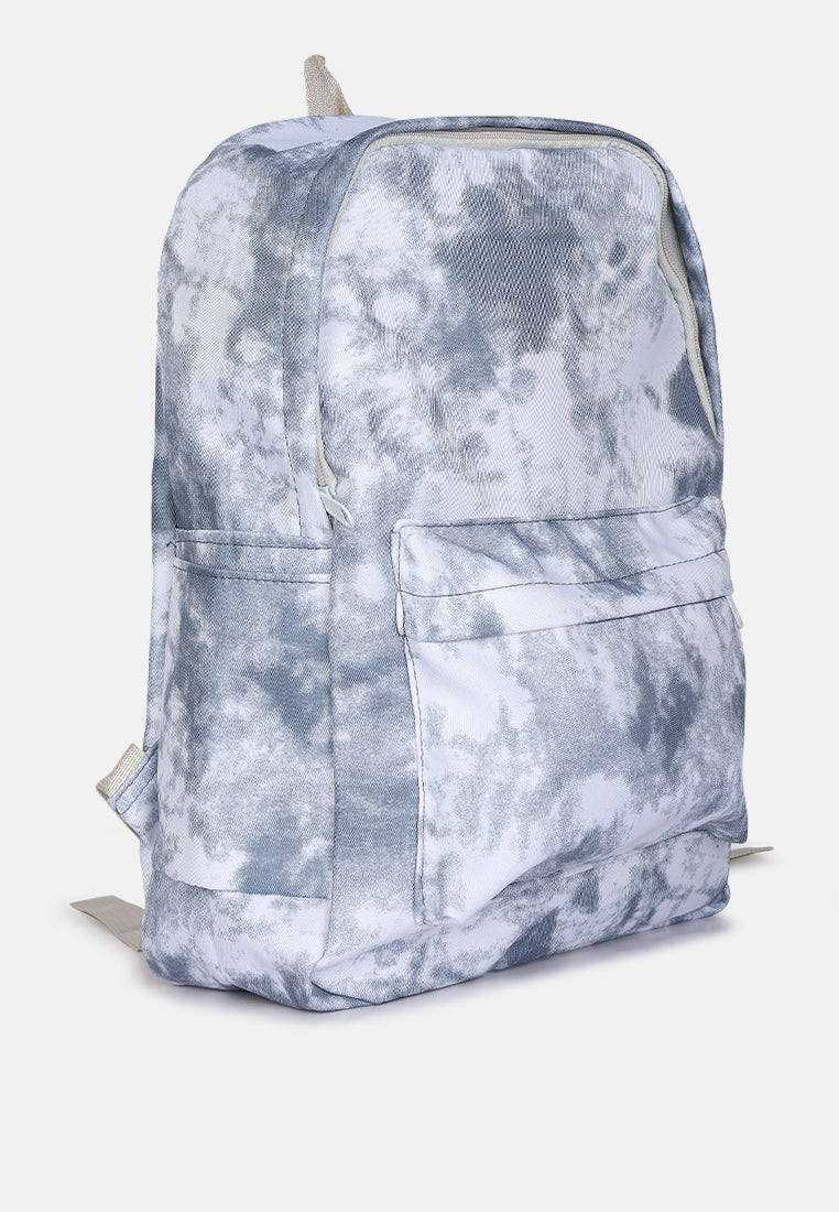 printed casual backpack#color_grey