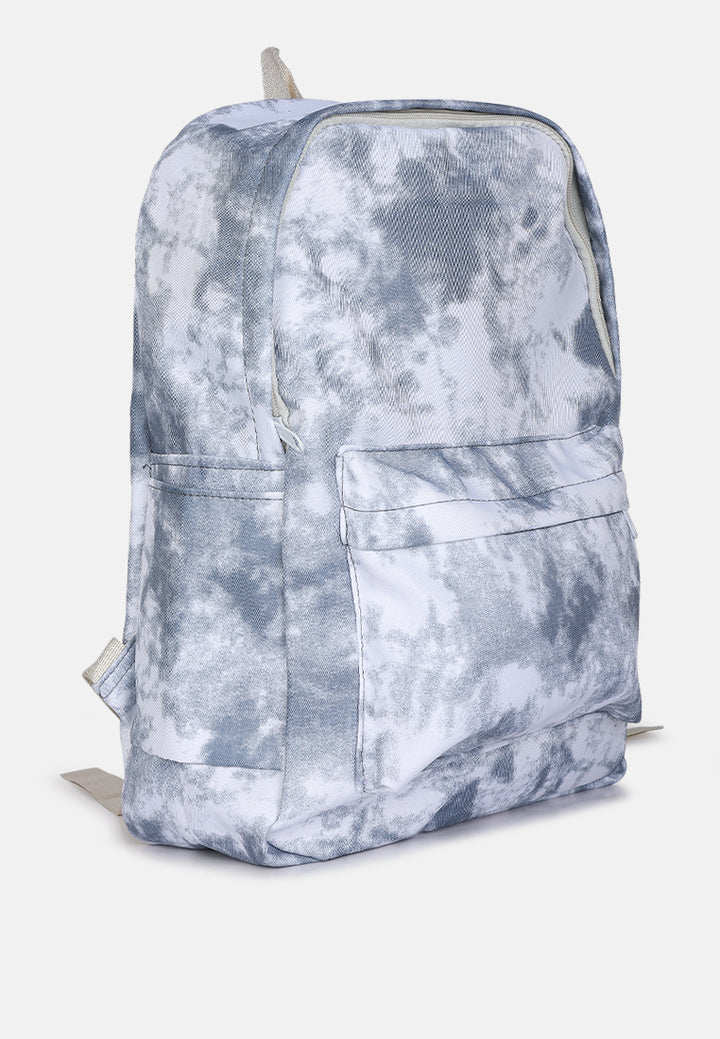 printed casual backpack#color_grey