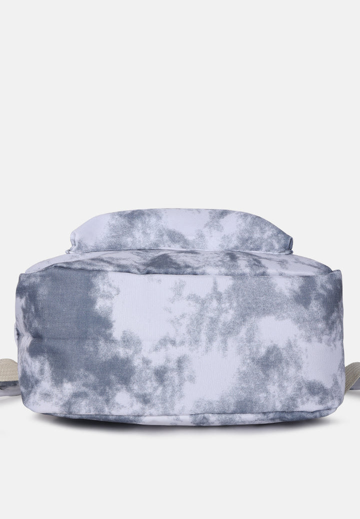 printed casual backpack#color_grey