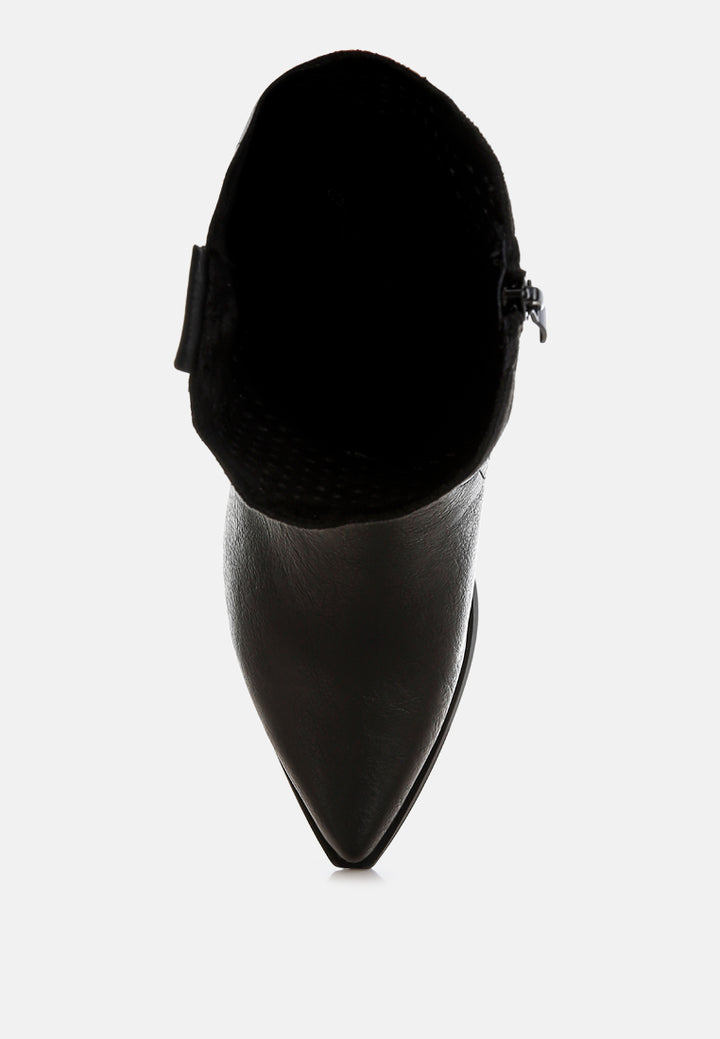 women woven cowboy boots#color_black