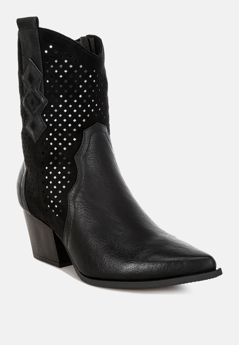 women woven cowboy boots#color_black