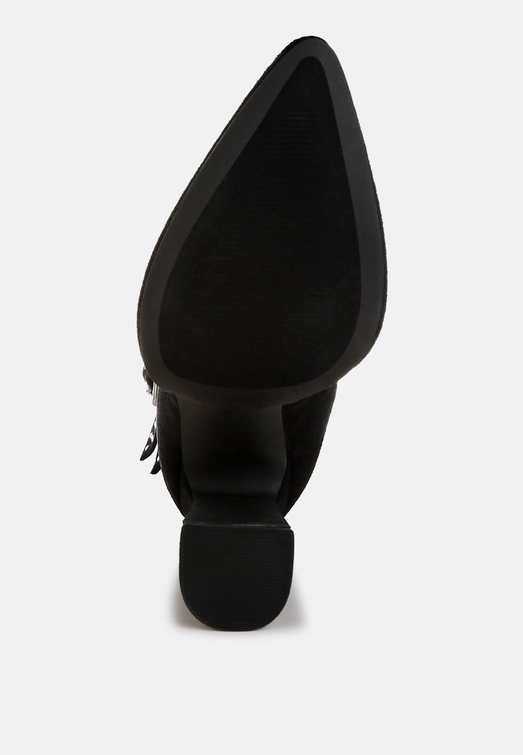 women harness detail lace up boots#color_black