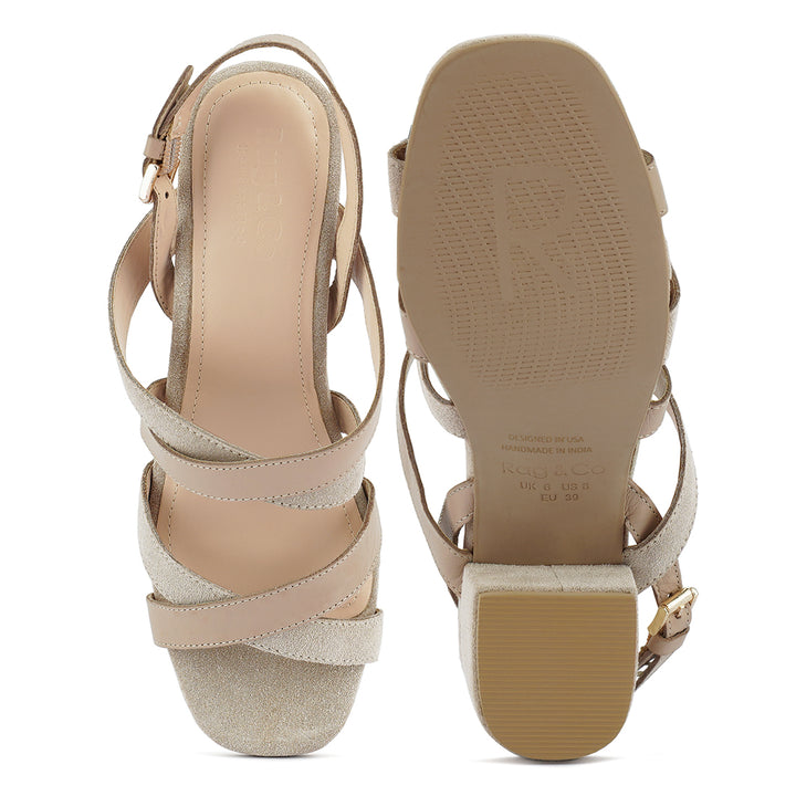 women mon lapin red high heeled block leather sandal#color_nude