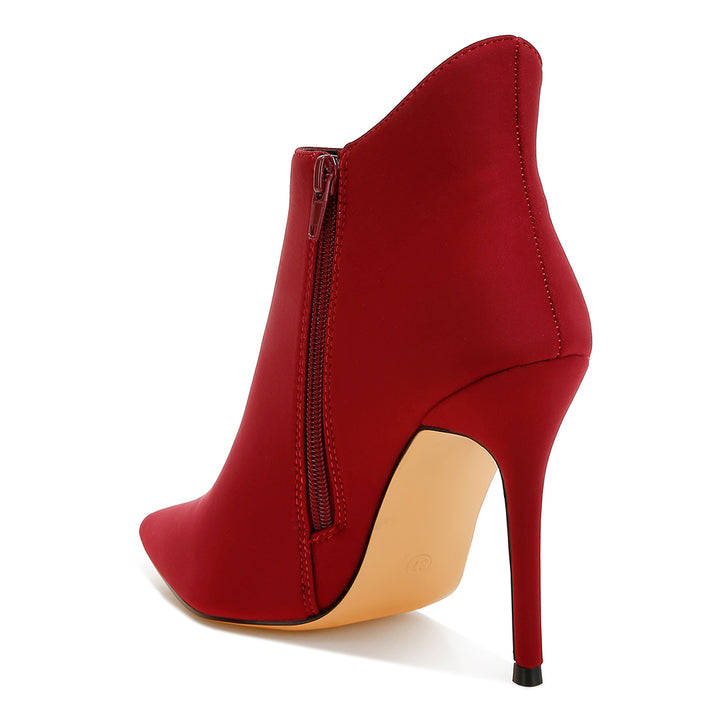 pleather concave cut ankle boots#color_burgundy