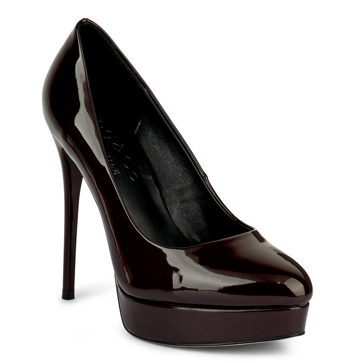 High Heel Dress Shoe In Brown