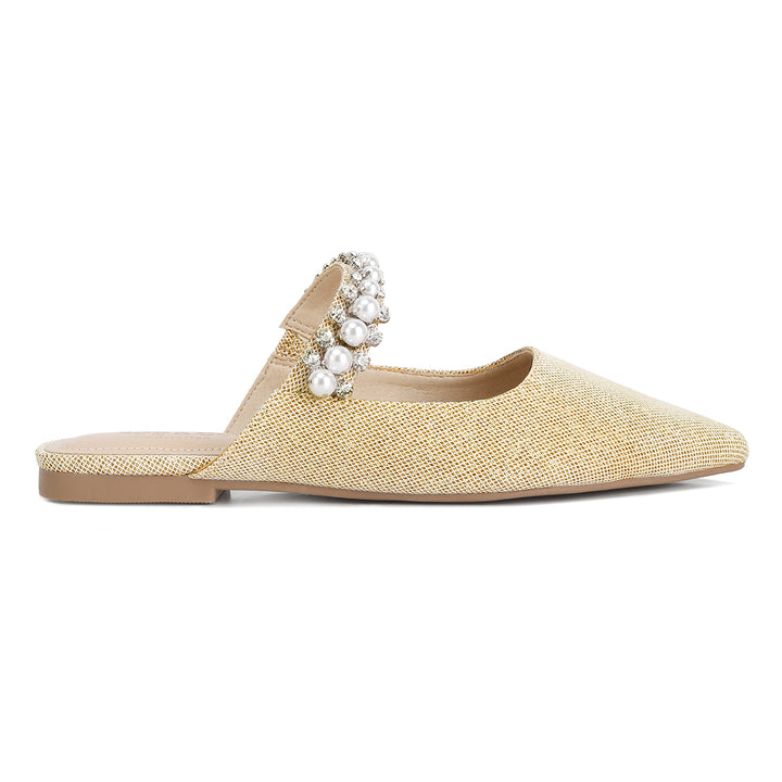 women mary jane cut-out embellished mules#color_beige