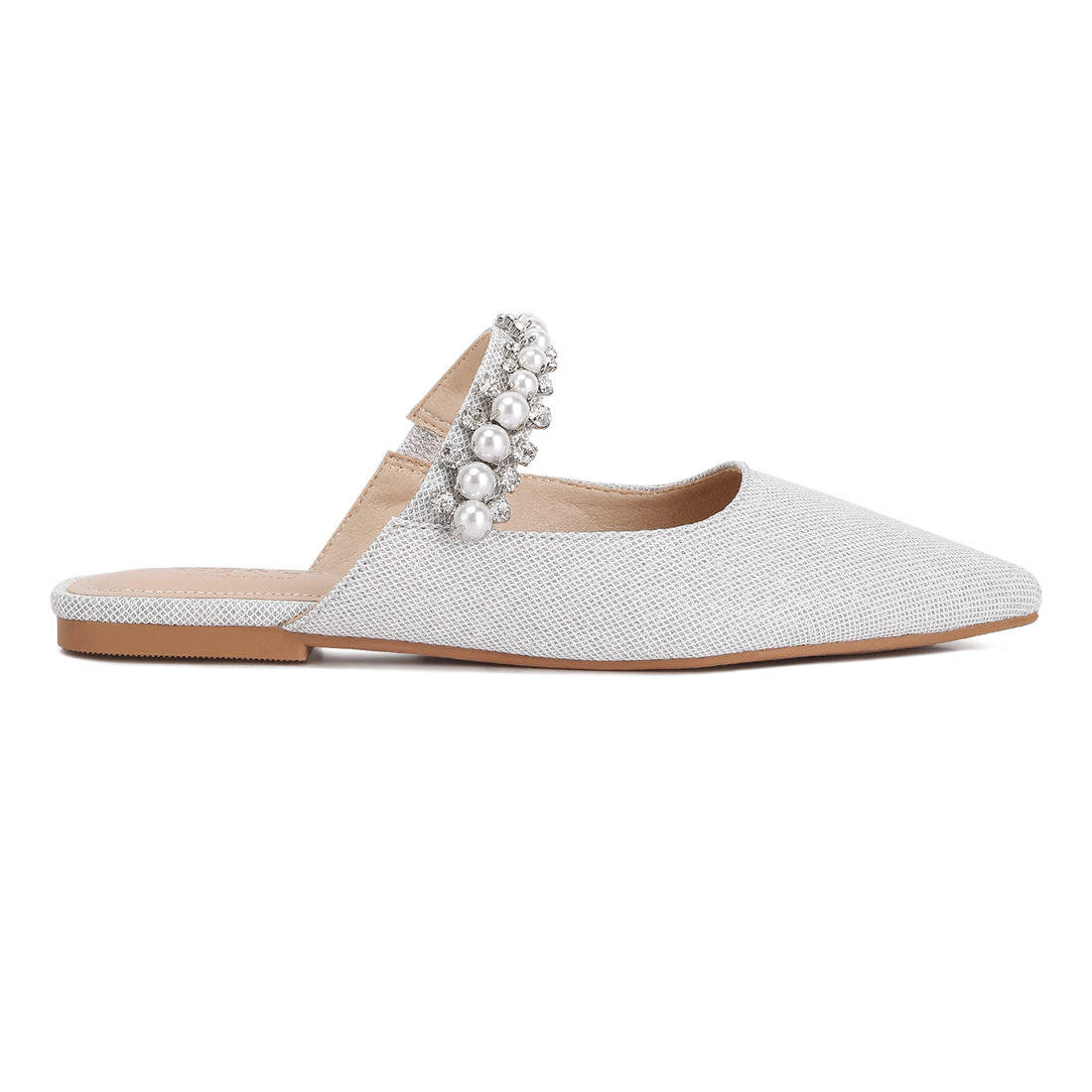 mary jane cut out embellished mules#color_silver