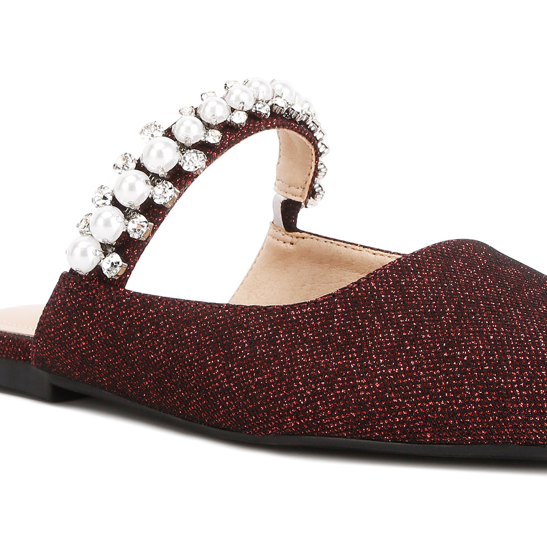 women mary jane cut-out embellished mules#color_burgundy