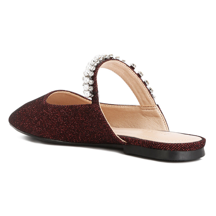 women mary jane cut-out embellished mules#color_burgundy