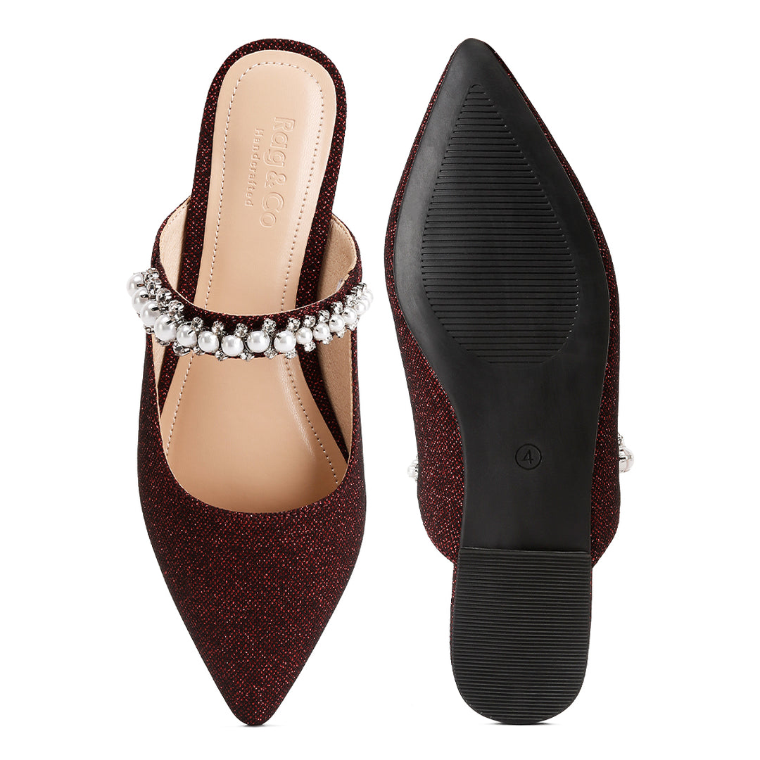 women mary jane cut-out embellished mules#color_burgundy
