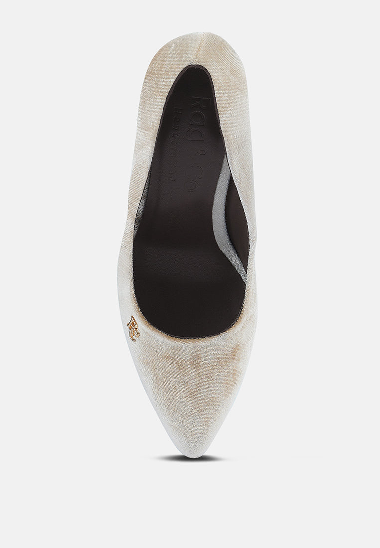 women diamante block heeled pumps#color_beige