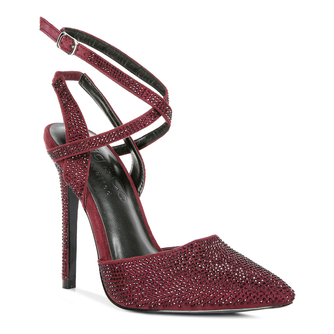 diamante studded high heeled sandal#color_burgundy