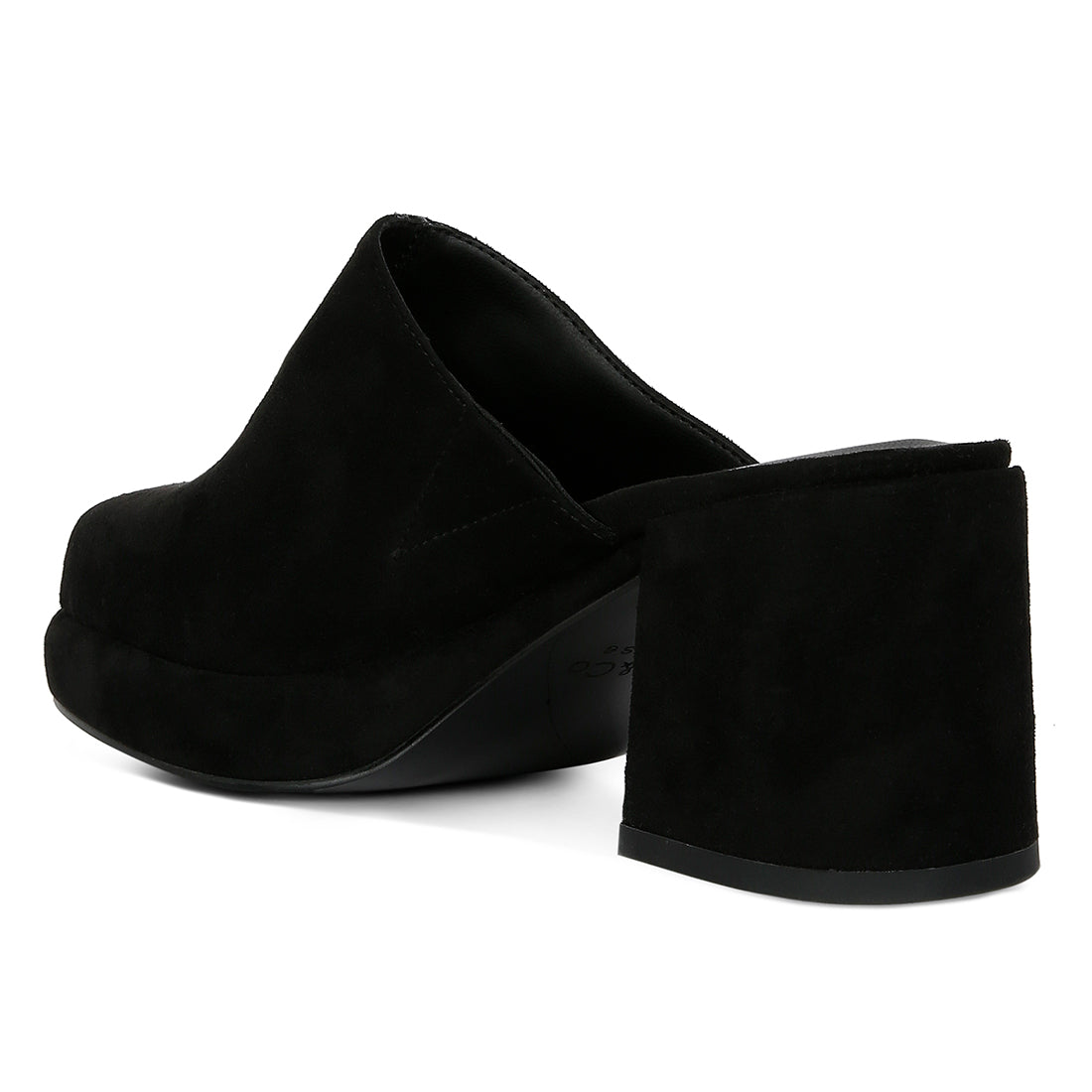 suede heeled mule sandals#color_black