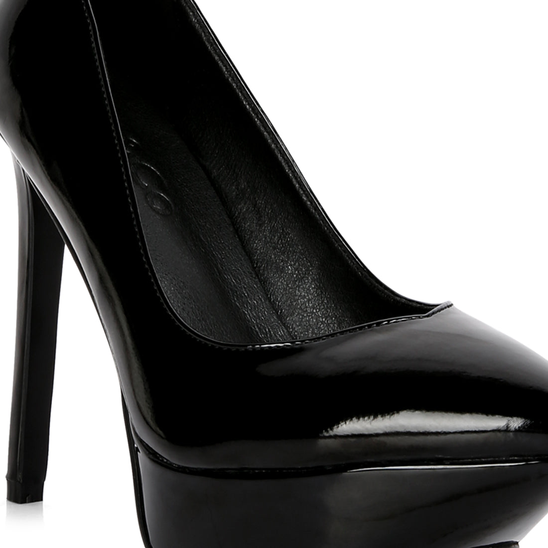 patent stiletto sandals#color_black