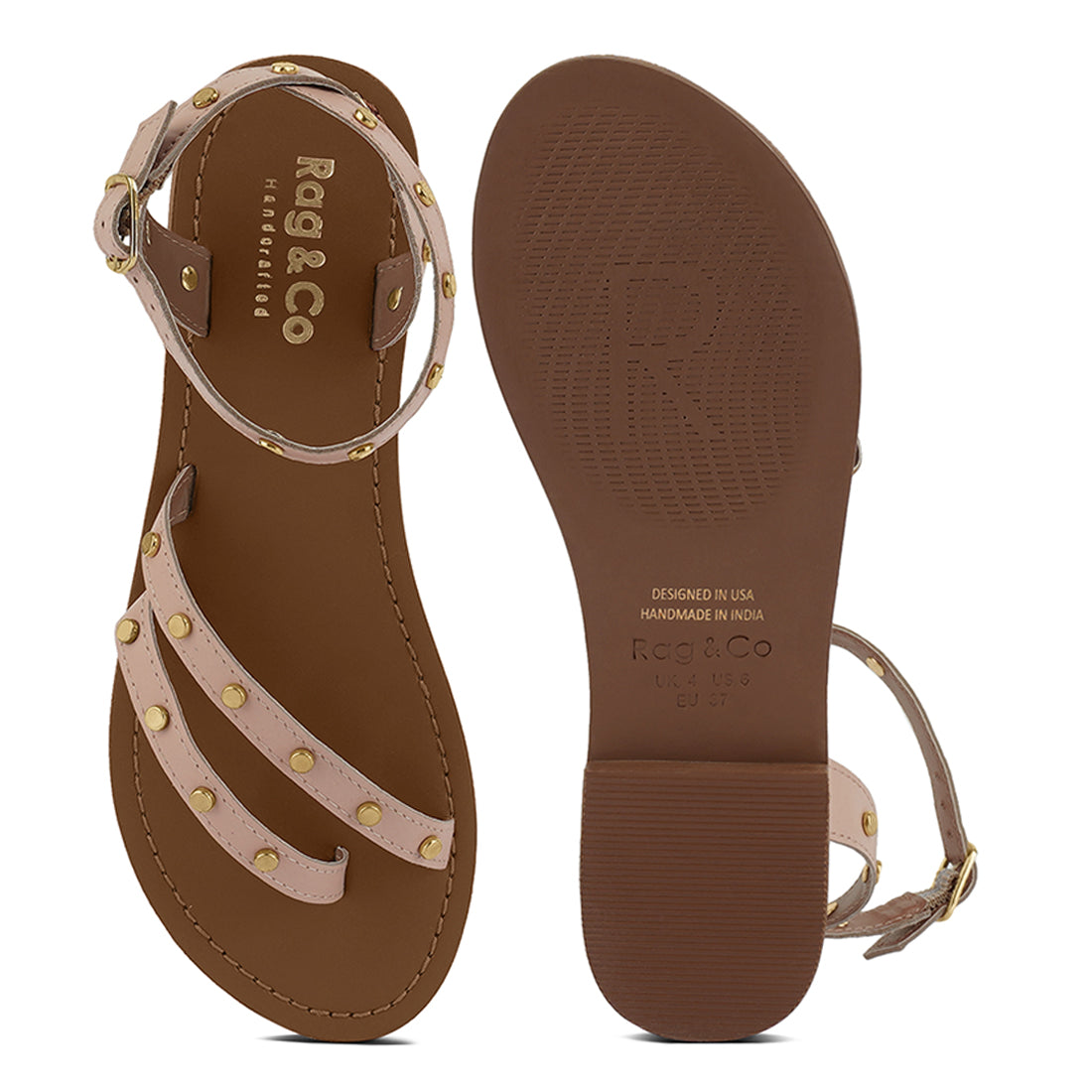 oprah studs embellished flat sandals#color_beige