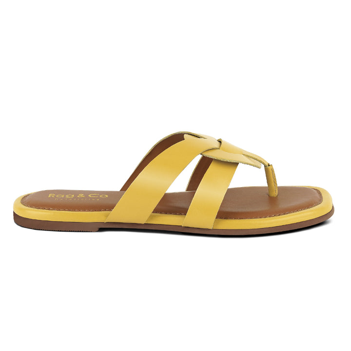 angeles flat slip ons#color_yellow