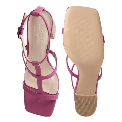 open square toe block heel sandals#color_fuschia