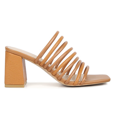 strappy slip on sandals#color_tan