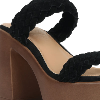 braided detail platform sandals#color_black