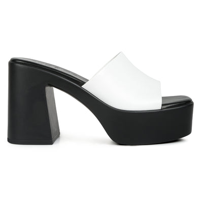 slip on block heel sandals#color_white
