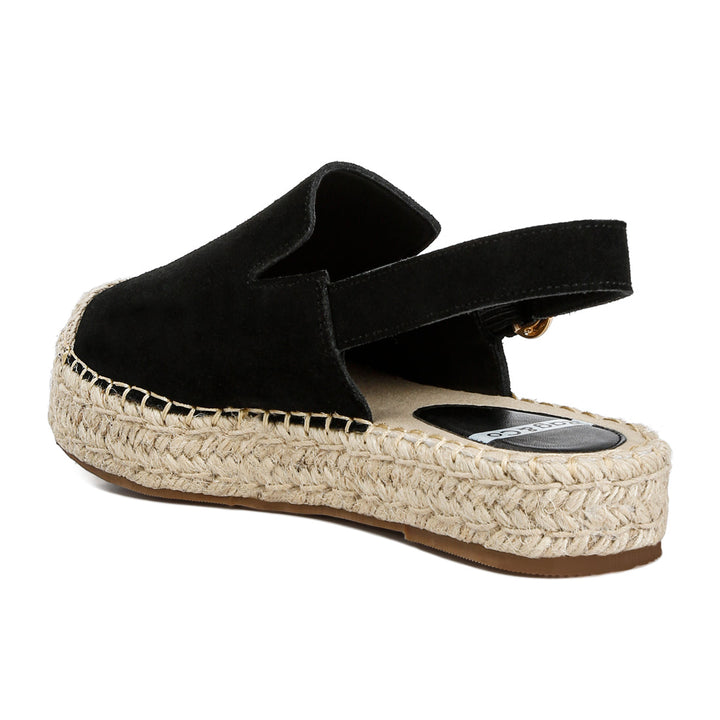 suede slingback strap espadrilles#color_black