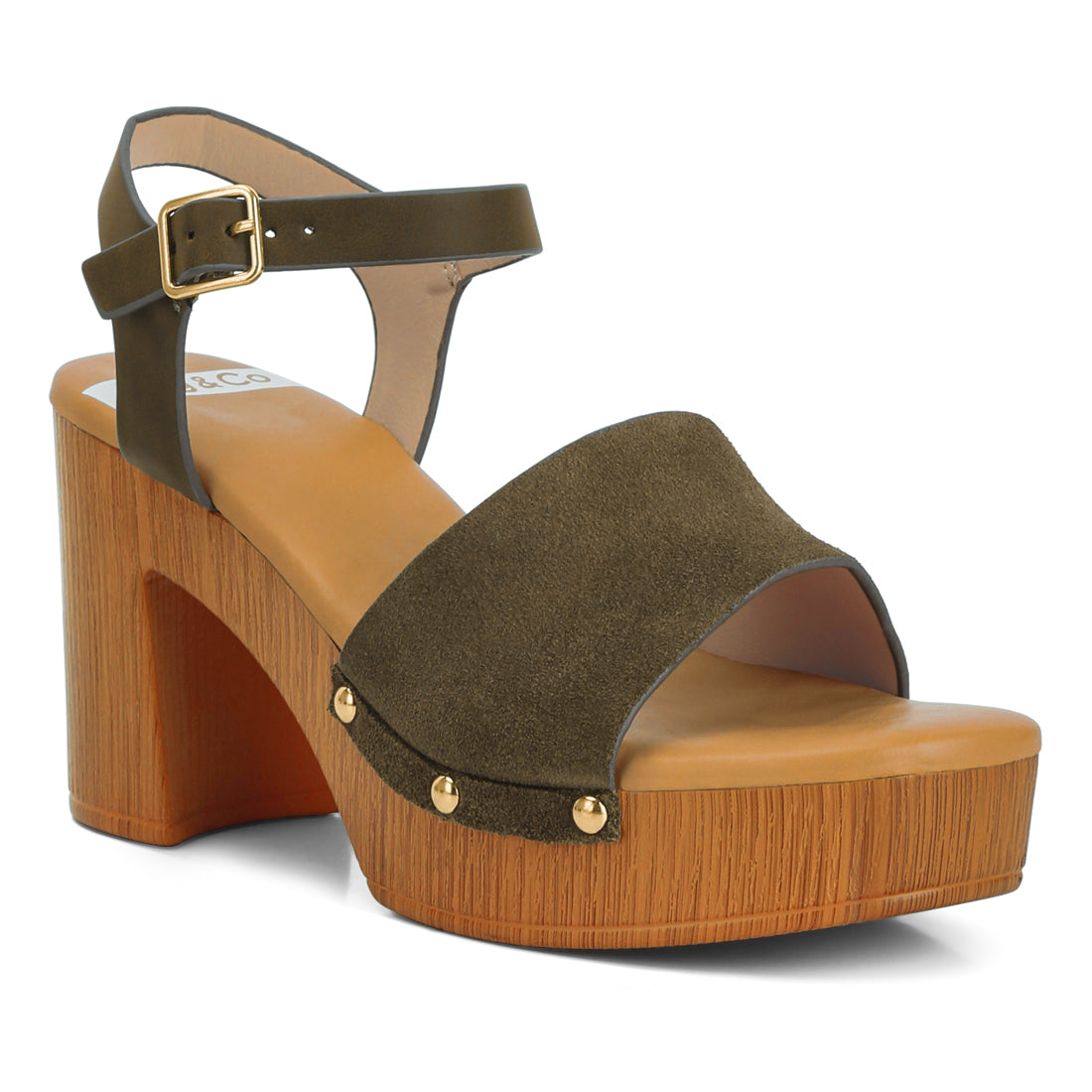 suede high block sandals#color_olive