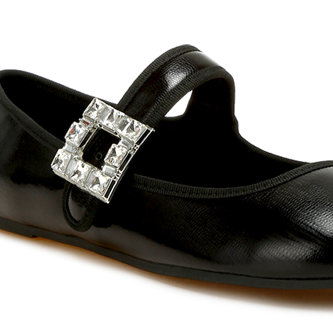 brooch mary jane sandals
#color_black