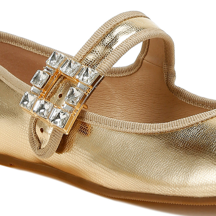 brooch mary jane sandals
#color_gold