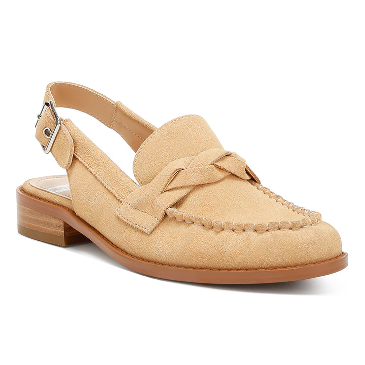 woven strap slingback loafers
#color_beige