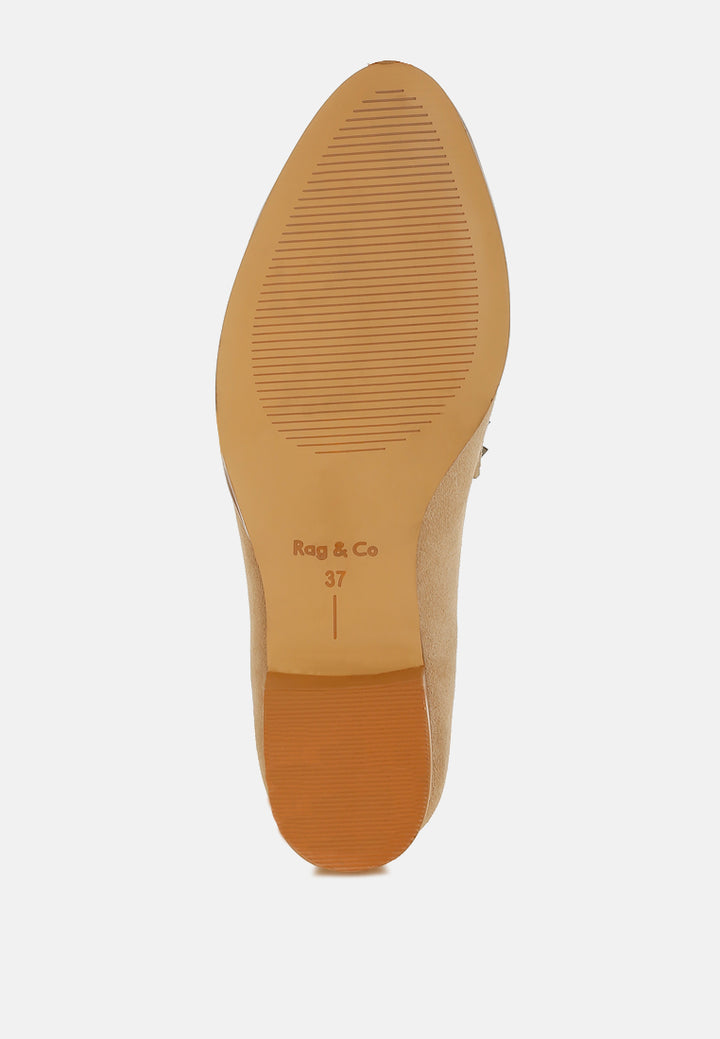 women studded suede loafers#color_sand