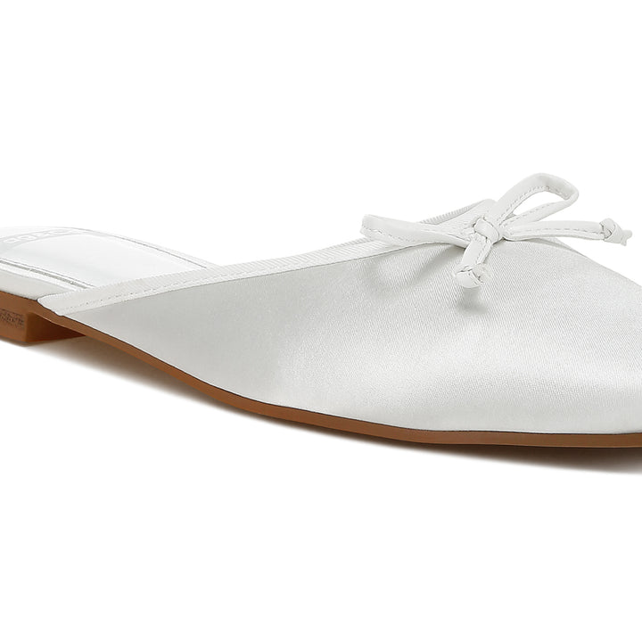 satin bow detail mules#color_white