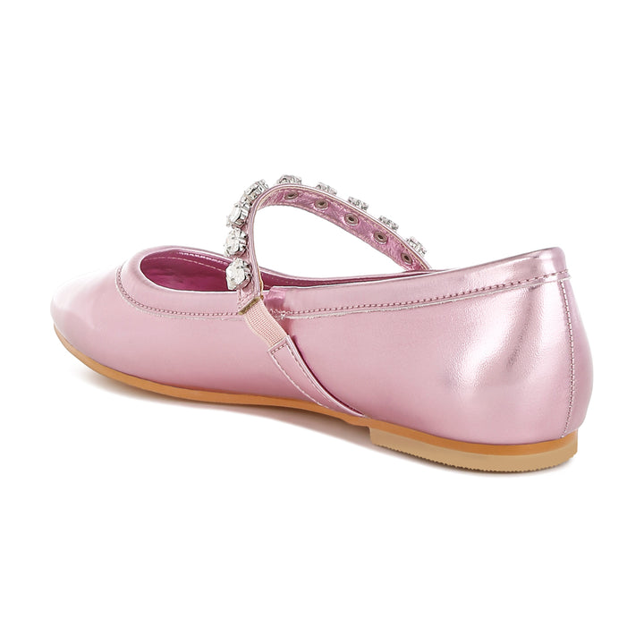 metallic mary jane ballerinas
#color_pink