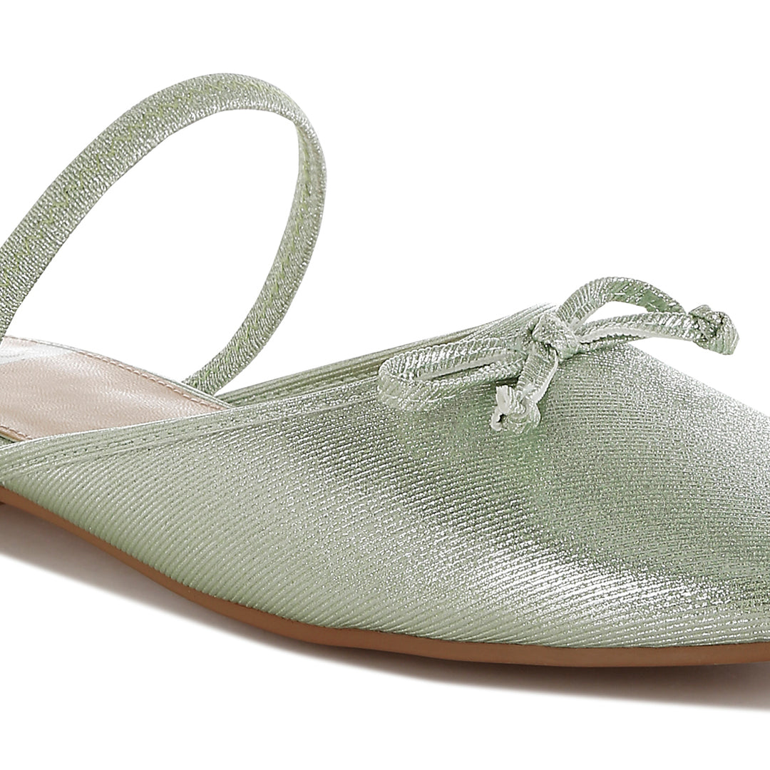 glitter ballet mules#color_green