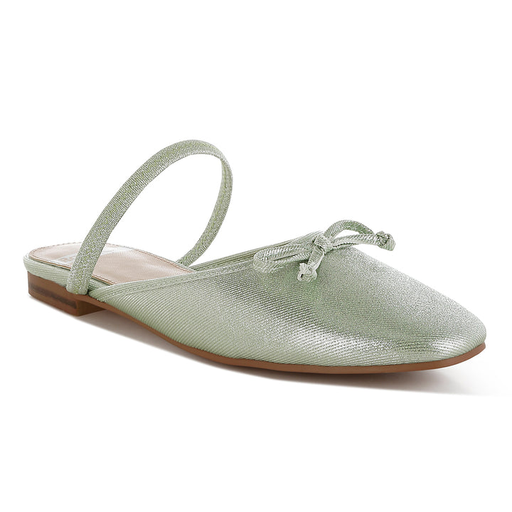 glitter ballet mules#color_green