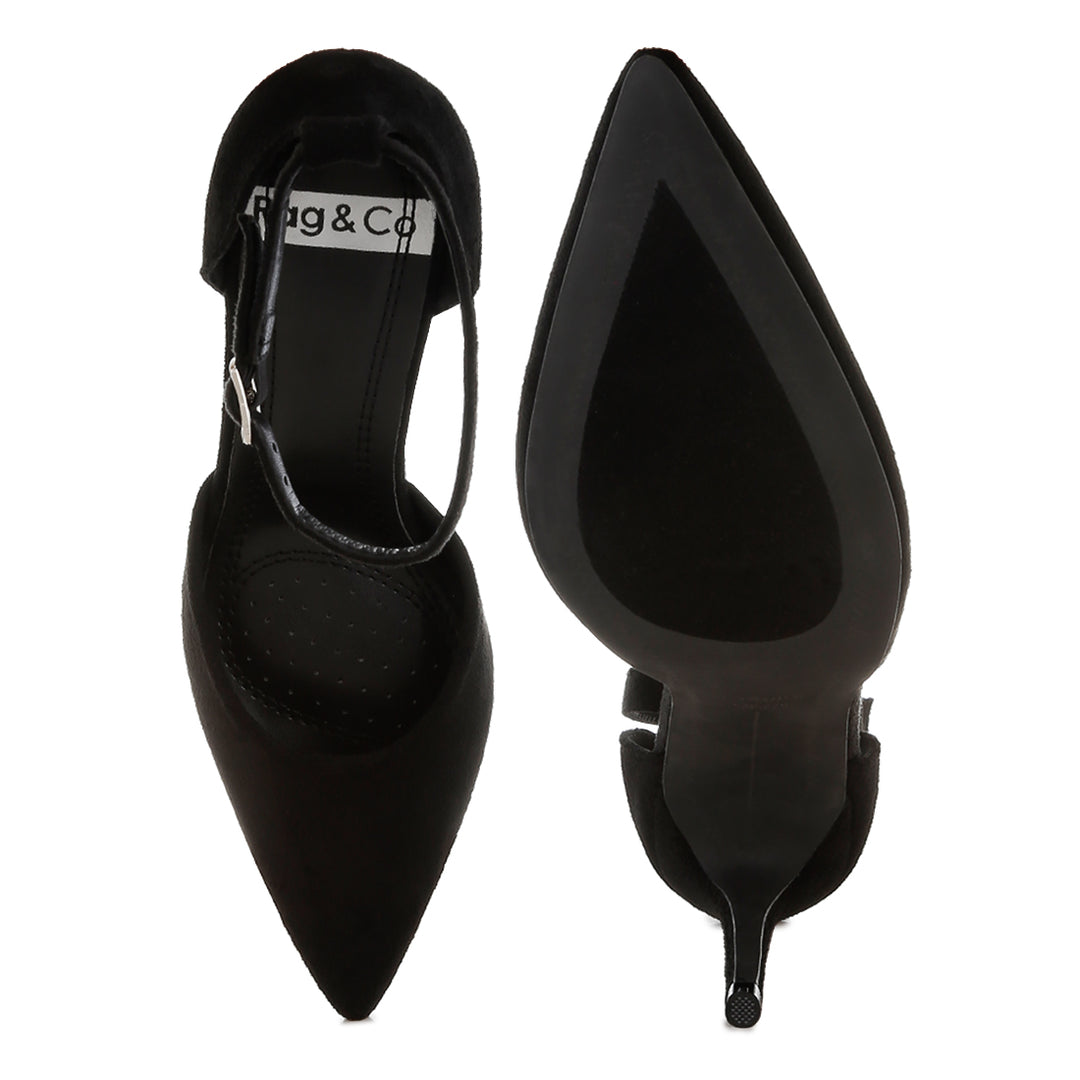 microfiber stiletto sandals#color_black