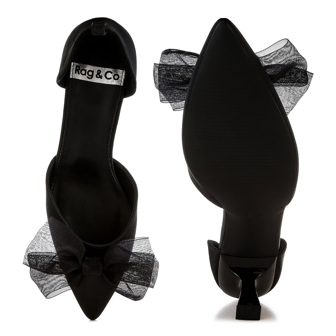 bow detail satin sandals#color_black