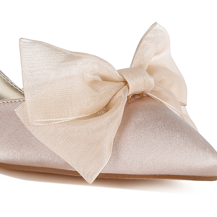 bow detail satin sandals#color_beige