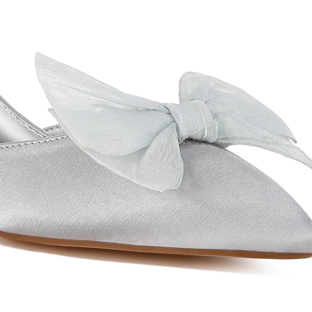 bow detail satin sandals#color_silver