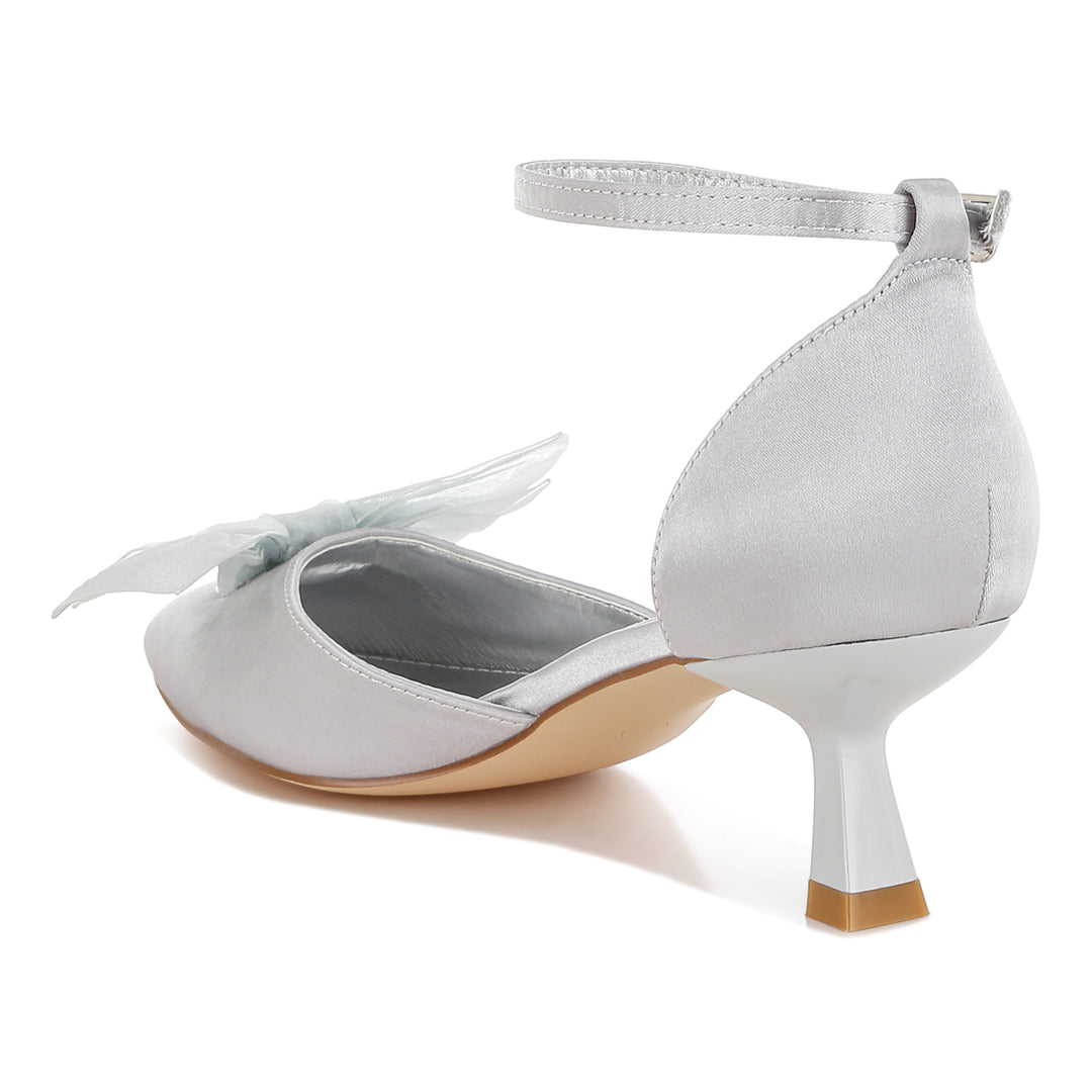 bow detail satin sandals#color_silver