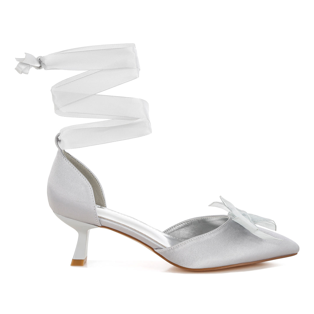 bow detail satin sandals#color_silver