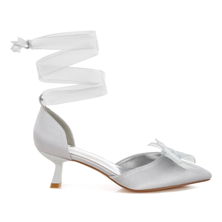 bow detail satin sandals#color_silver