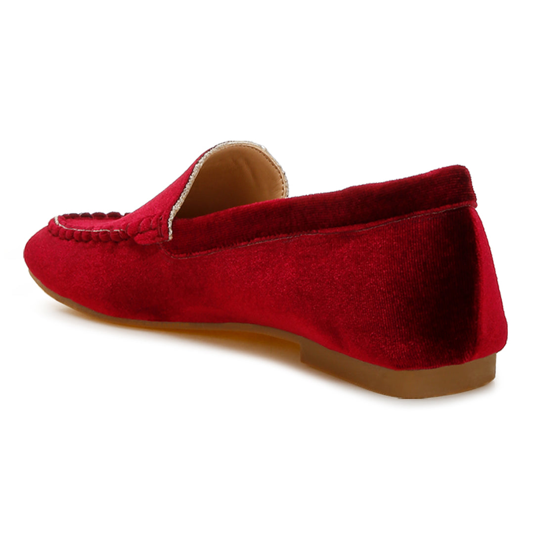 velvet flat loafers
#color_burgundy