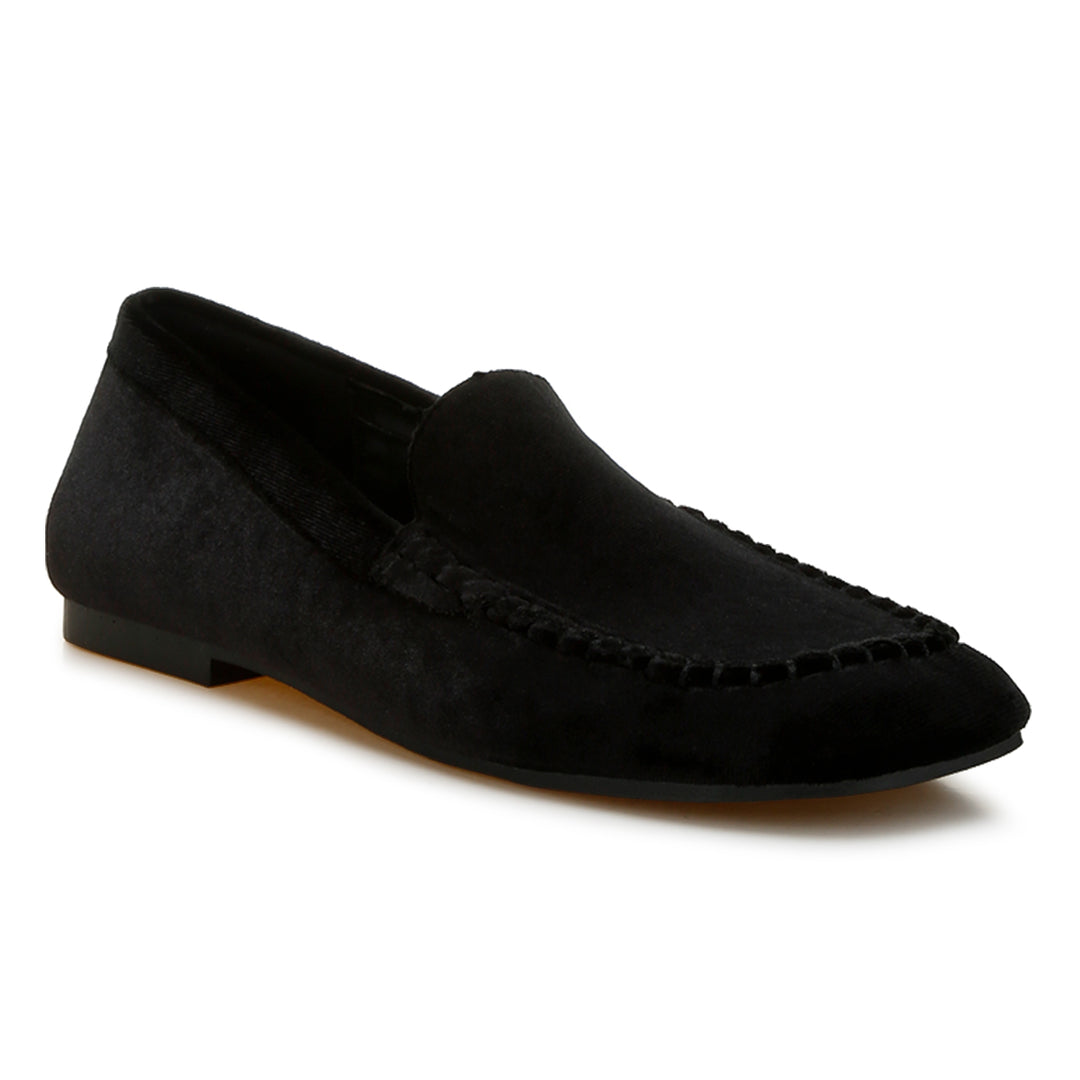 velvet flat loafers
#color_black