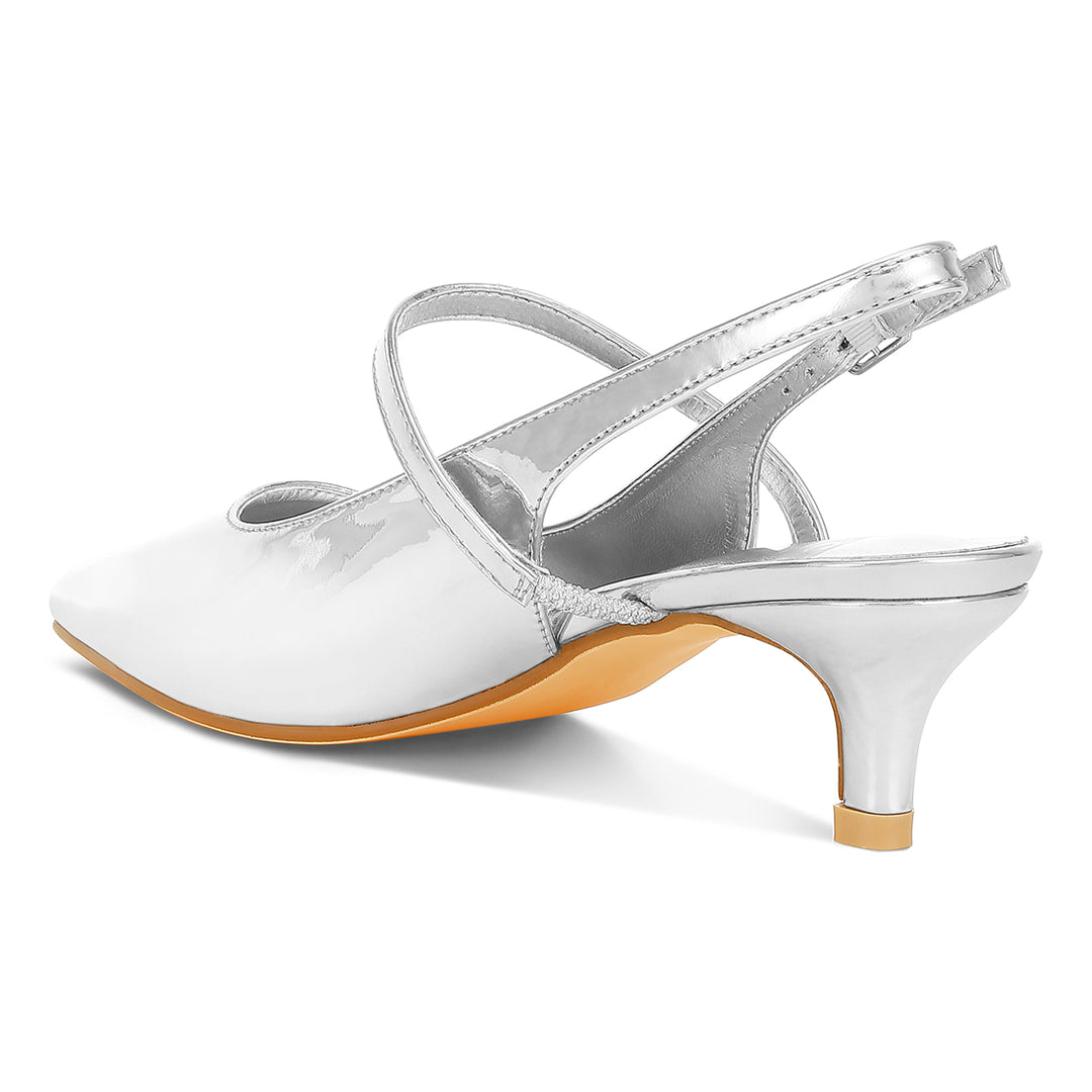 slingback sandals with kitten heel#color_silver